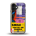 nostalgic stickers back phone cover | glass case for iphone 16