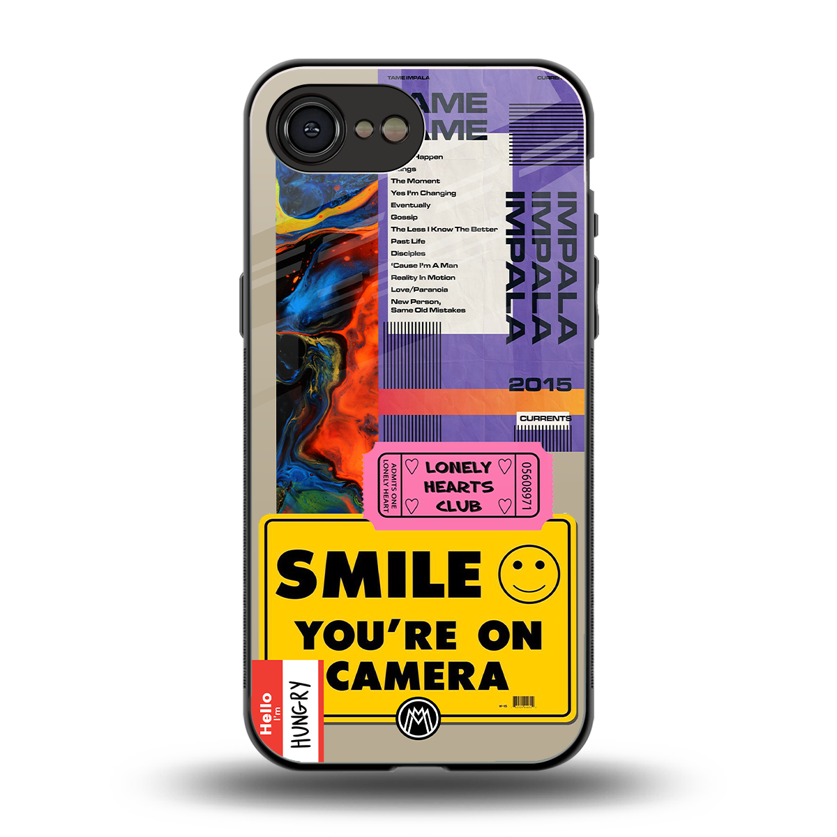 nostalgic stickers back phone cover | glass case for iphone 16e