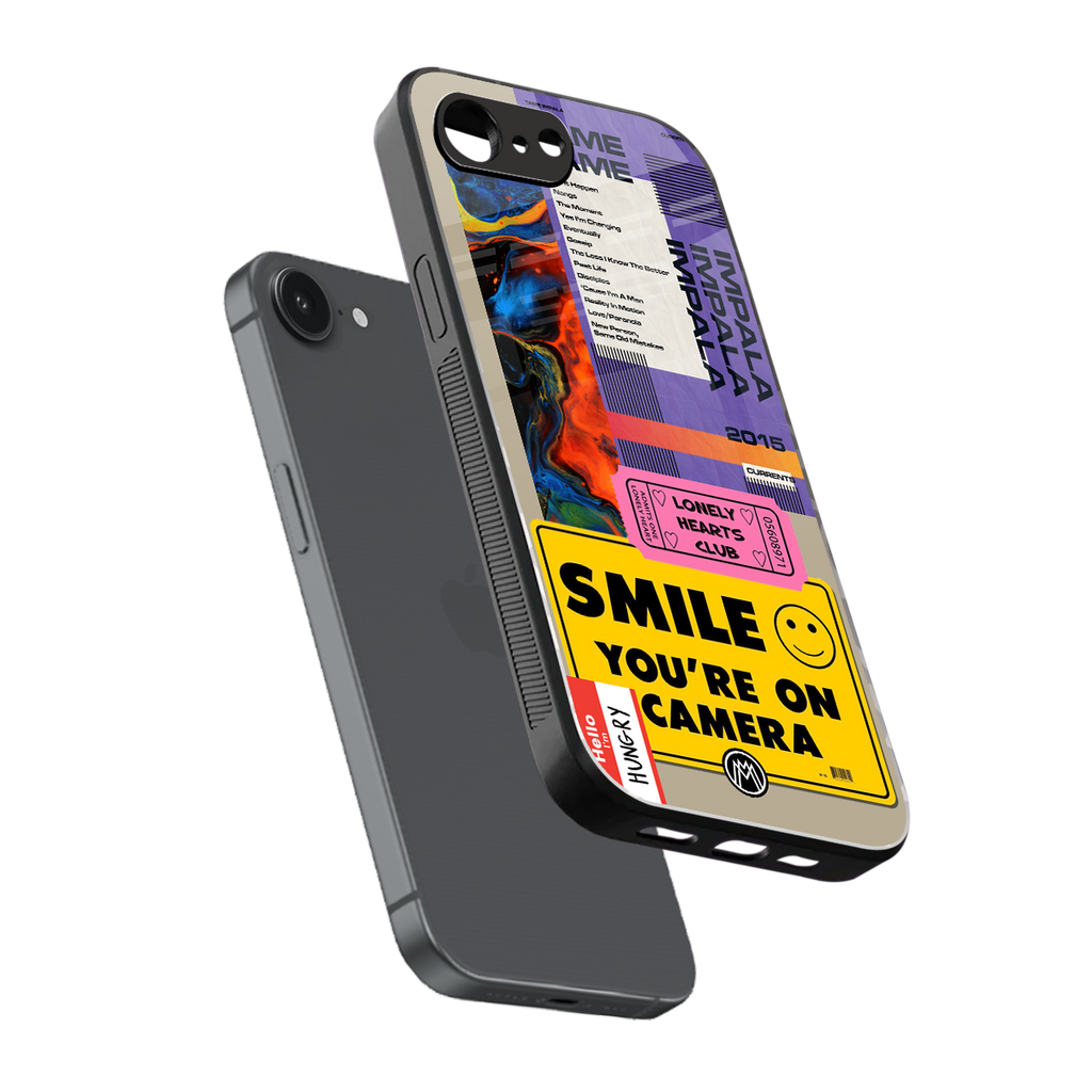 nostalgic stickers back phone cover | glass case for iphone 16e