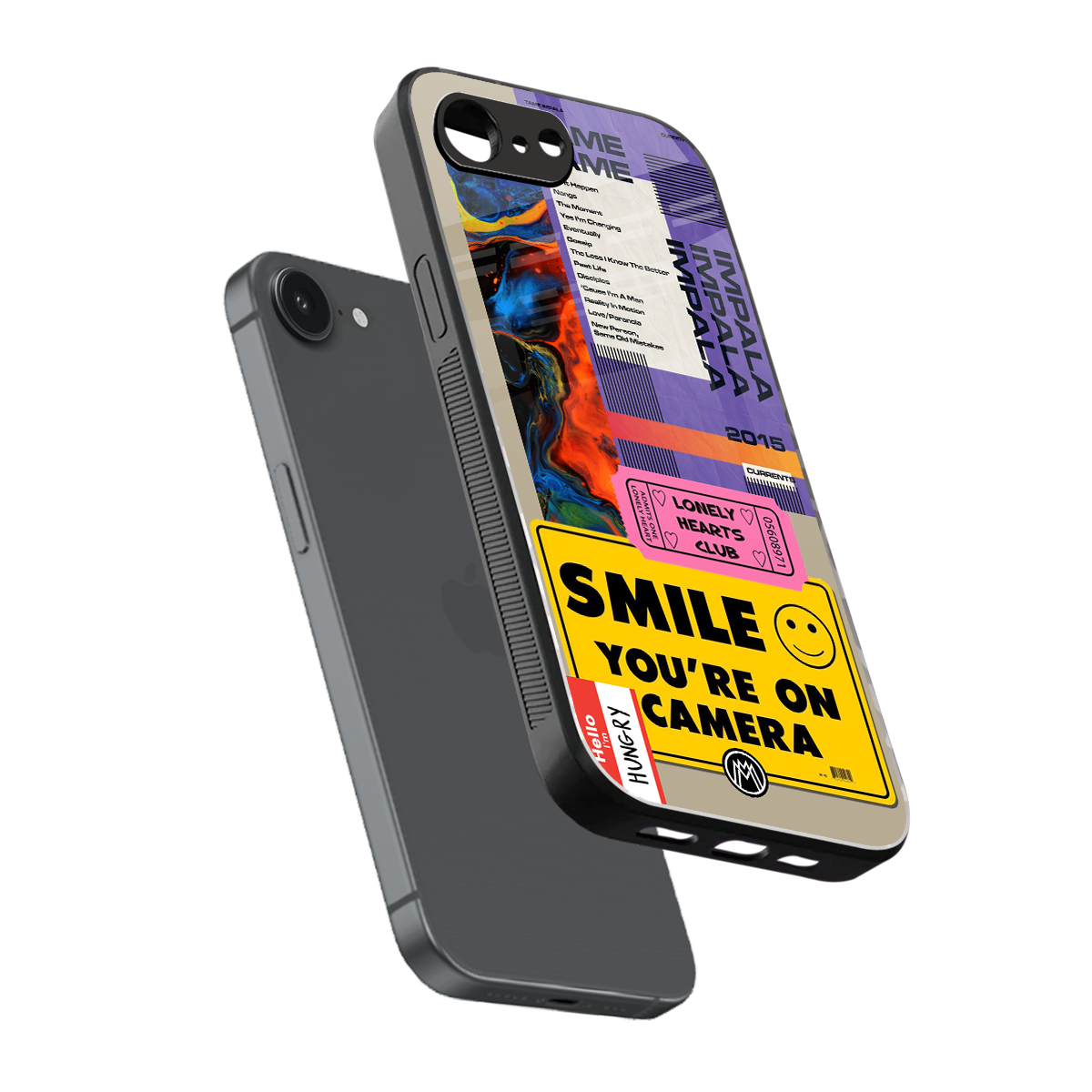 nostalgic stickers back phone cover | glass case for iphone 16e