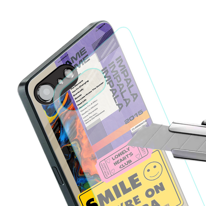 nostalgic stickers back phone cover | glass case for iphone 16e