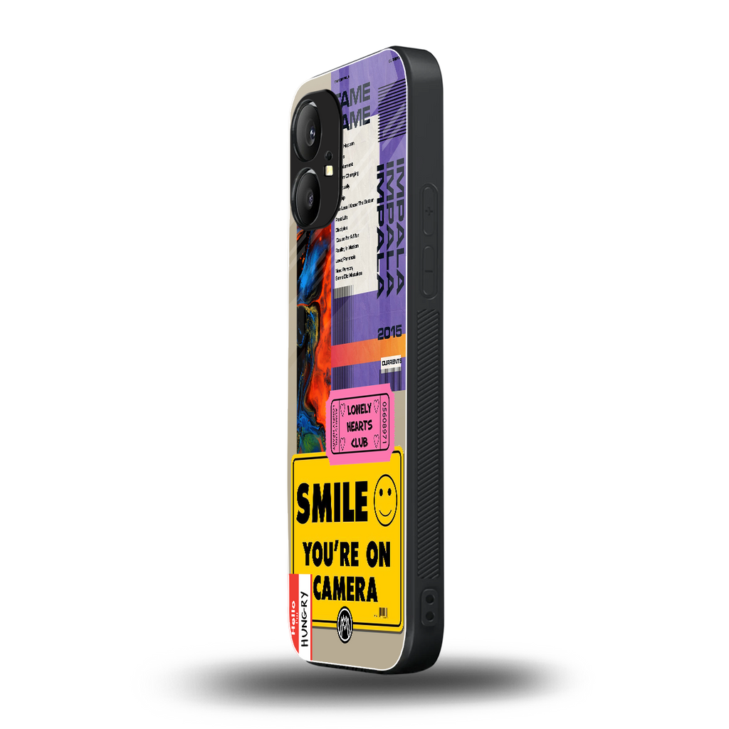nostalgic stickers back phone cover | glass case for nothing phone 1