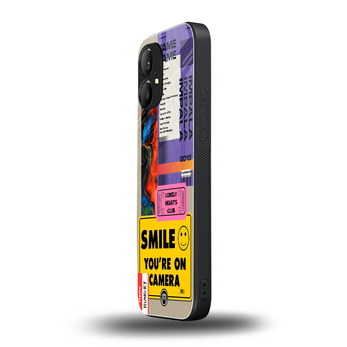 nostalgic stickers back phone cover | glass case for nothing phone 1