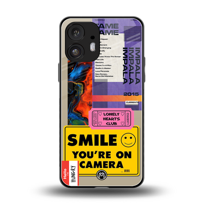 nostalgic stickers back phone cover | glass case for nothing phone 2