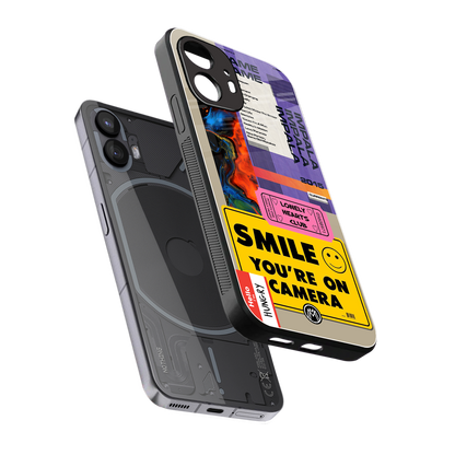 nostalgic stickers back phone cover | glass case for nothing phone 2