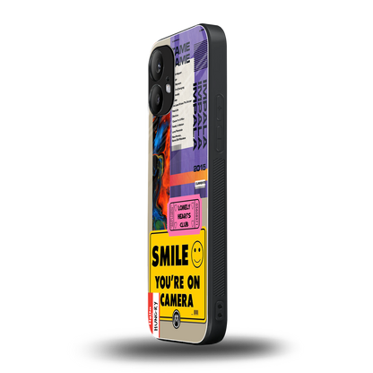 nostalgic stickers back phone cover | glass case for nothing phone 2