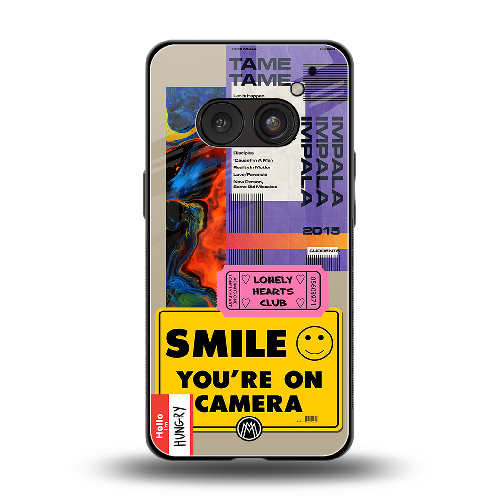 nostalgic stickers back phone cover | glass case for nothing phone 2a