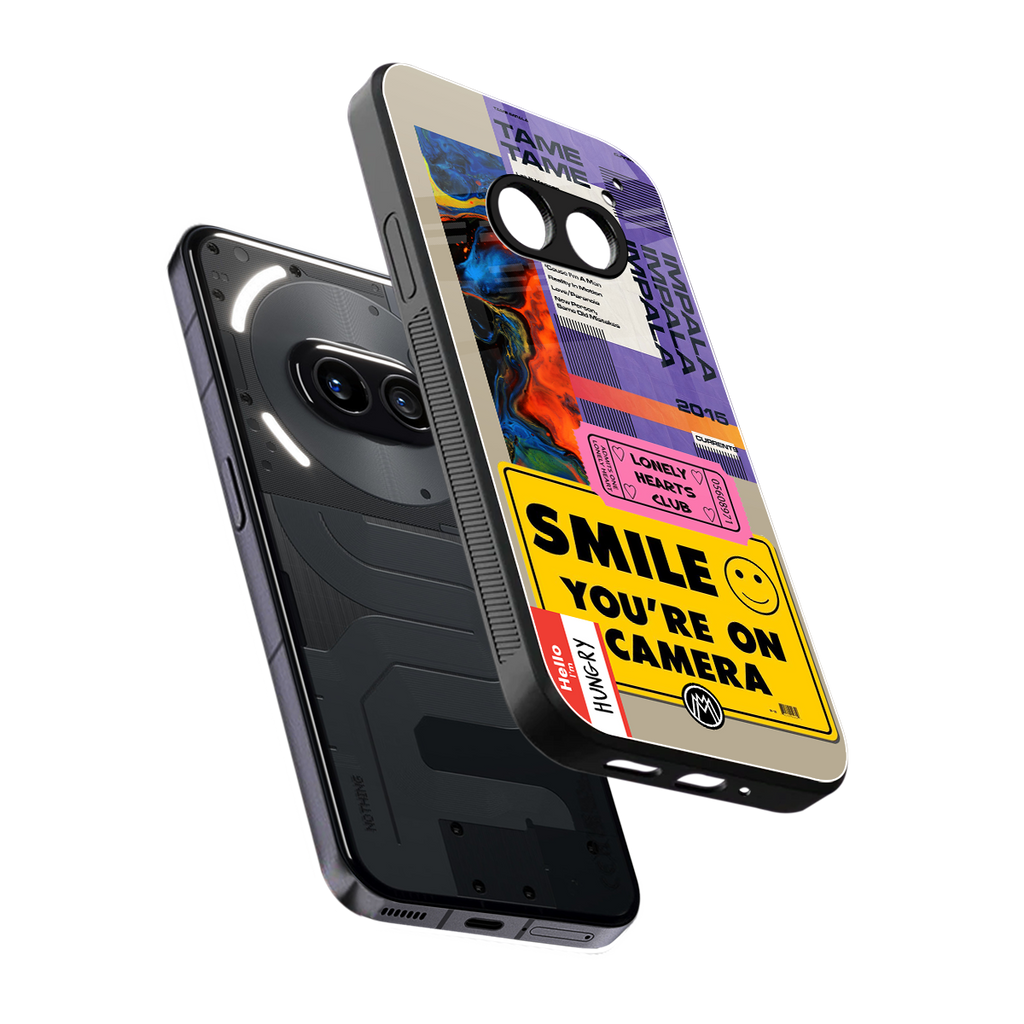 nostalgic stickers back phone cover | glass case for nothing phone 2a