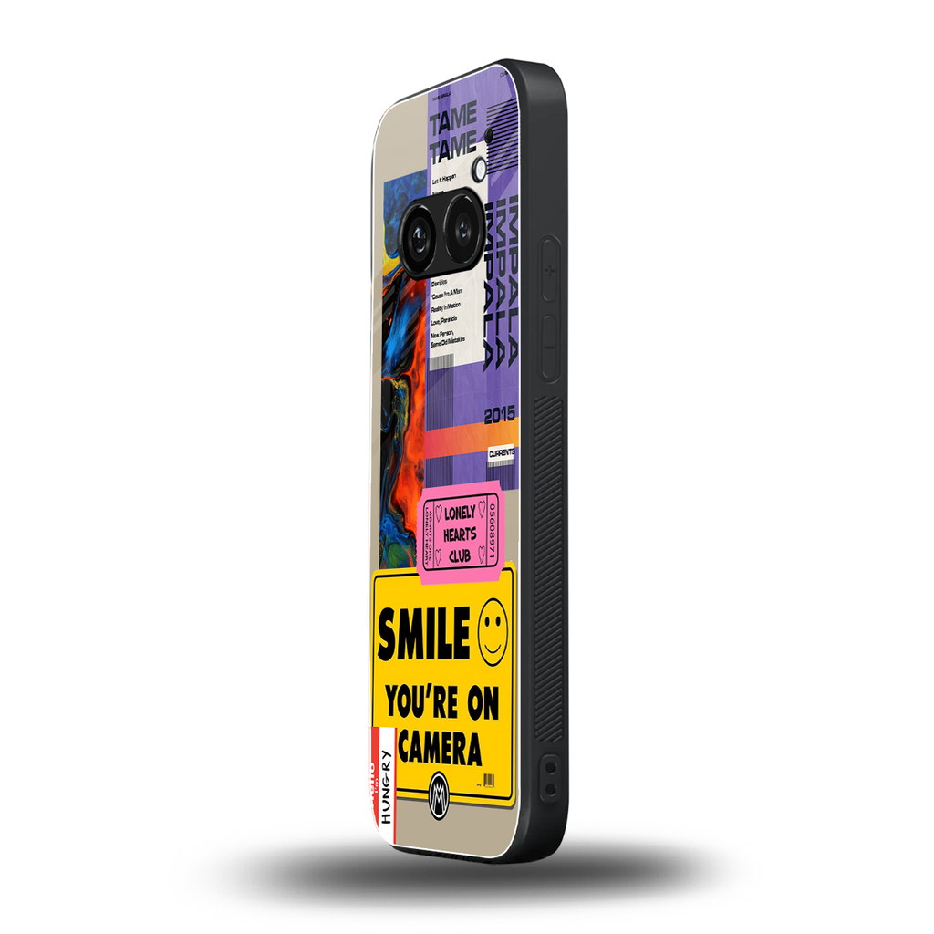 nostalgic stickers back phone cover | glass case for nothing phone 2a