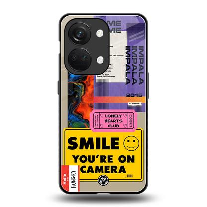 nostalgic stickers back phone cover | glass case for oneplus nord 3