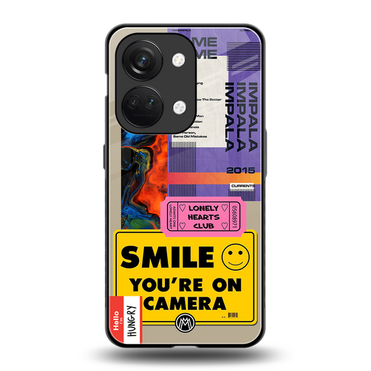 nostalgic stickers back phone cover | glass case for oneplus nord 3
