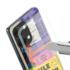 nostalgic stickers back phone cover | glass case for oneplus nord 3