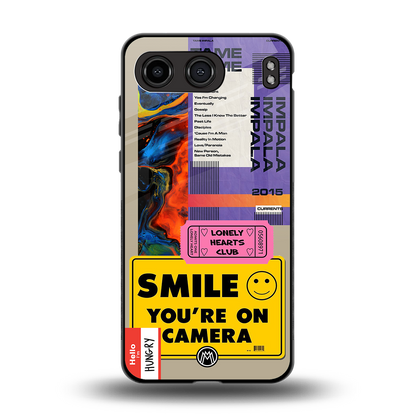 nostalgic stickers back phone cover | glass case for oneplus nord 4