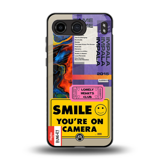 nostalgic stickers back phone cover | glass case for oneplus nord 4