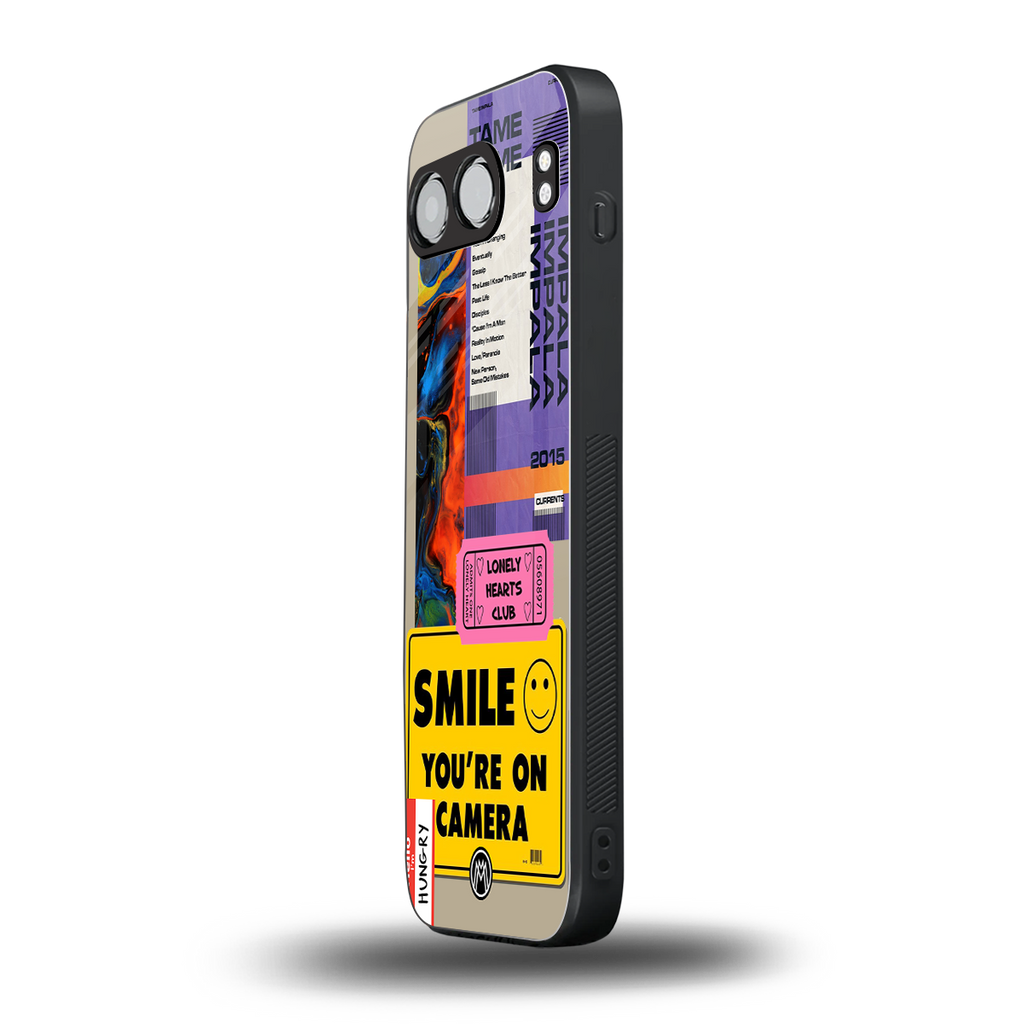 nostalgic stickers back phone cover | glass case for oneplus nord 4
