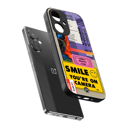 nostalgic stickers back phone cover | glass case for oneplus nord ce 3