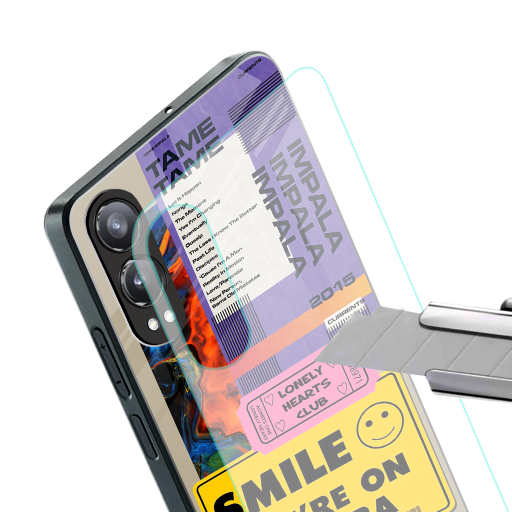 nostalgic stickers back phone cover | glass case for oneplus nord ce 4 lite