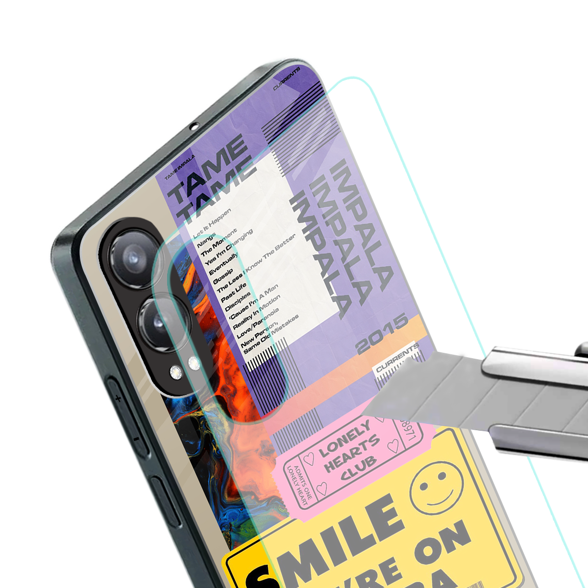 nostalgic stickers back phone cover | glass case for oneplus nord ce 4 lite