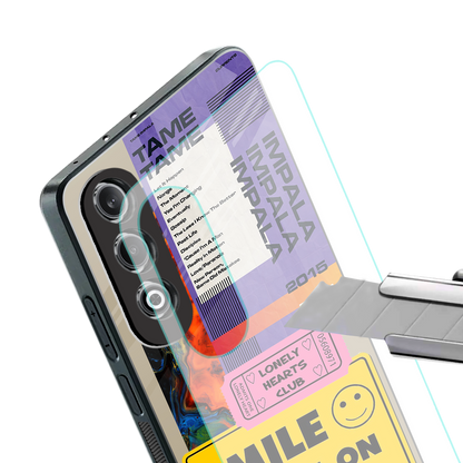 nostalgic stickers back phone cover | glass case for oneplus nord ce 4