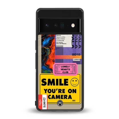 nostalgic stickers back phone cover | glass case for google pixel 6 pro