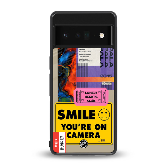 nostalgic stickers back phone cover | glass case for google pixel 6 pro