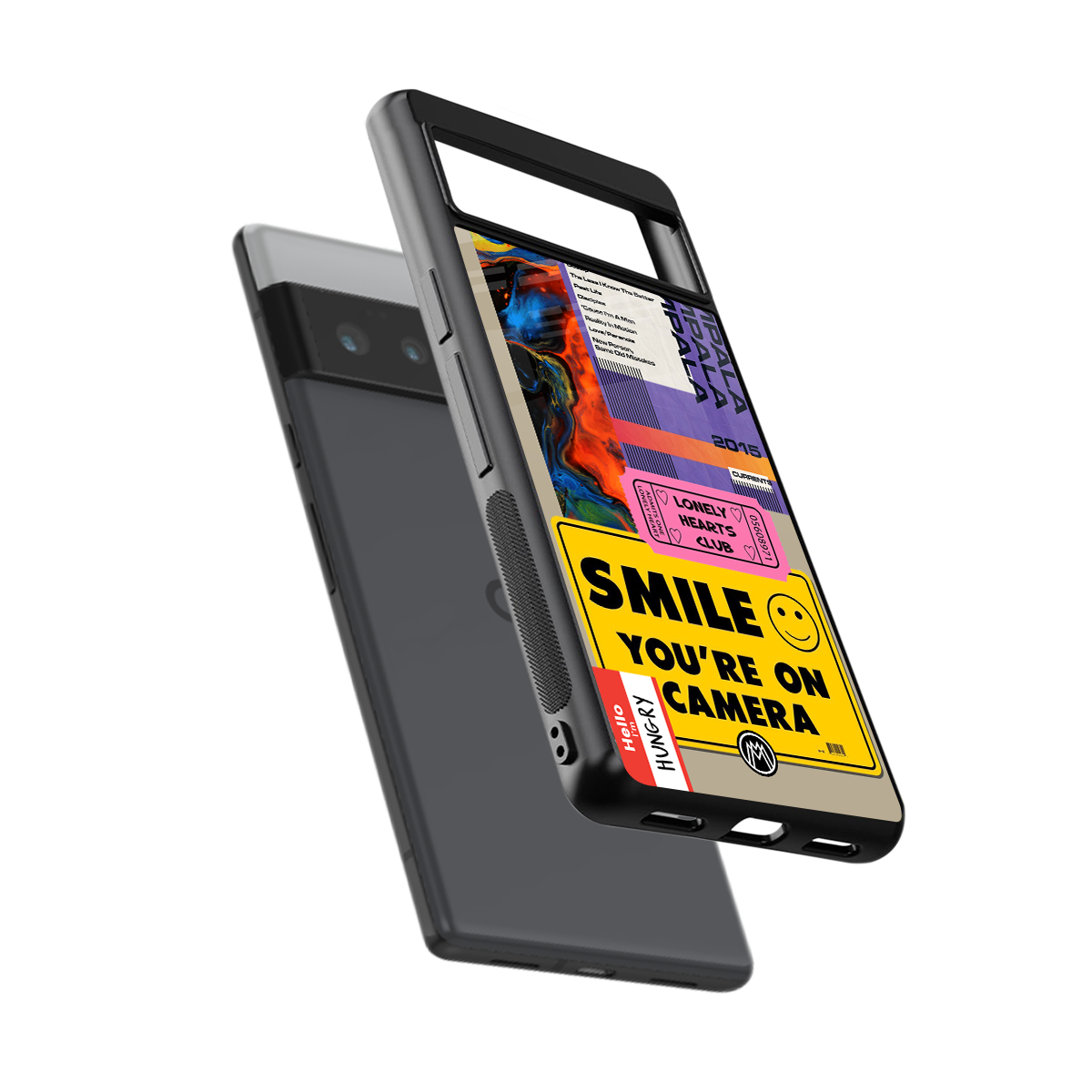 nostalgic stickers back phone cover | glass case for google pixel 6 pro