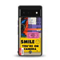 nostalgic stickers back phone cover | glass case for Google Pixel 6A