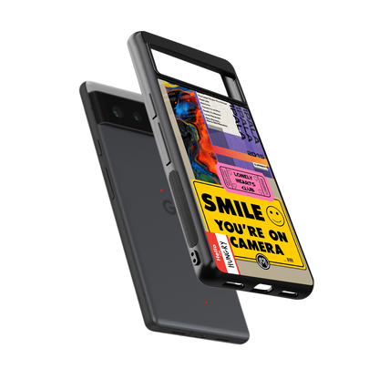 nostalgic stickers back phone cover | glass case for Google Pixel 6A