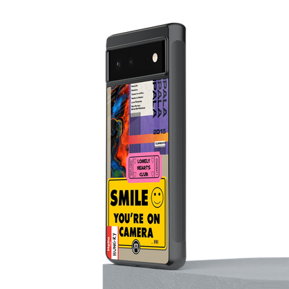 nostalgic stickers back phone cover | glass case for Google Pixel 6A