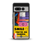 nostalgic stickers back phone cover | glass case for google pixel 7 pro
