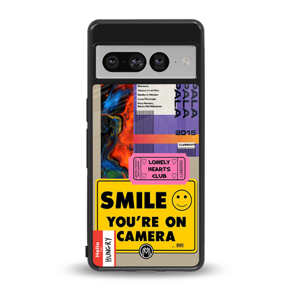 nostalgic stickers back phone cover | glass case for google pixel 7 pro