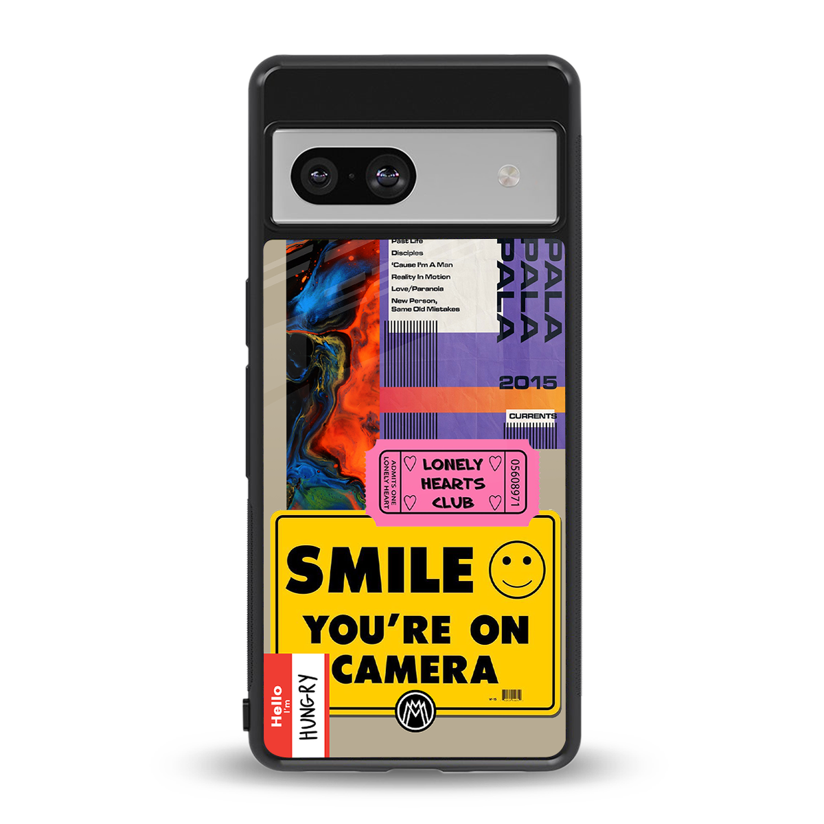 nostalgic stickers back phone cover | glass case for Google Pixel 7