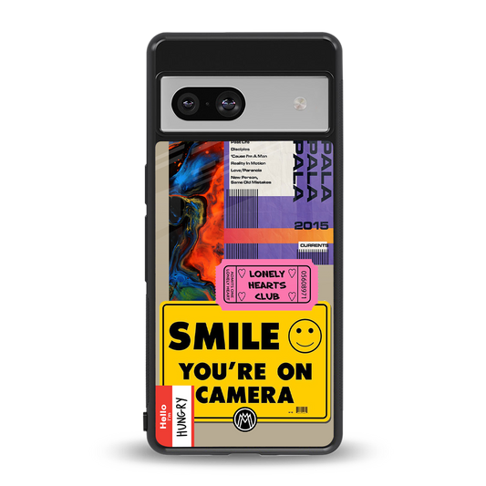 nostalgic stickers back phone cover | glass case for Google Pixel 7A