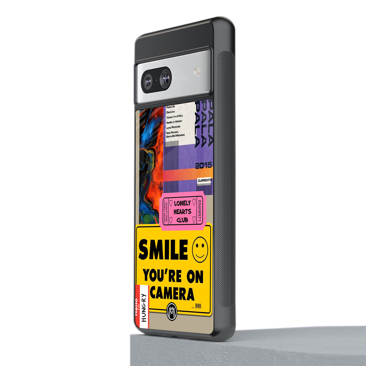 nostalgic stickers back phone cover | glass case for Google Pixel 7A