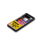 nostalgic stickers back phone cover | glass case for google pixel 8 pro