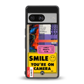 nostalgic stickers back phone cover | glass case for Google Pixel 8