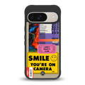nostalgic stickers back phone cover | glass case for google pixel 9