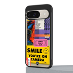 nostalgic stickers back phone cover | glass case for google pixel 9