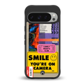 nostalgic stickers back phone cover | glass case for google pixel 9 pro