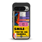 nostalgic stickers back phone cover | glass case for google pixel 9 pro