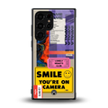 nostalgic stickers back phone cover | glass case for samsung galaxy s23 ultra