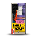 nostalgic stickers back phone cover | glass case for samsung galaxy s25 ultra