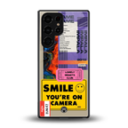 nostalgic stickers back phone cover | glass case for samsung galaxy s25 ultra