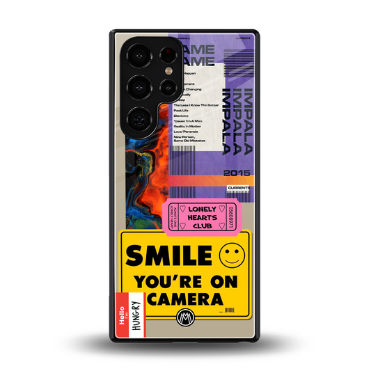 nostalgic stickers back phone cover | glass case for samsung galaxy s25 ultra