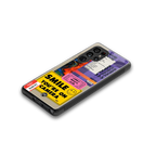 nostalgic stickers back phone cover | glass case for samsung galaxy s25 ultra