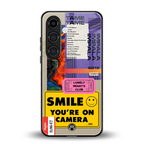 nostalgic stickers back phone cover | glass case for samsung galaxy s23 plus