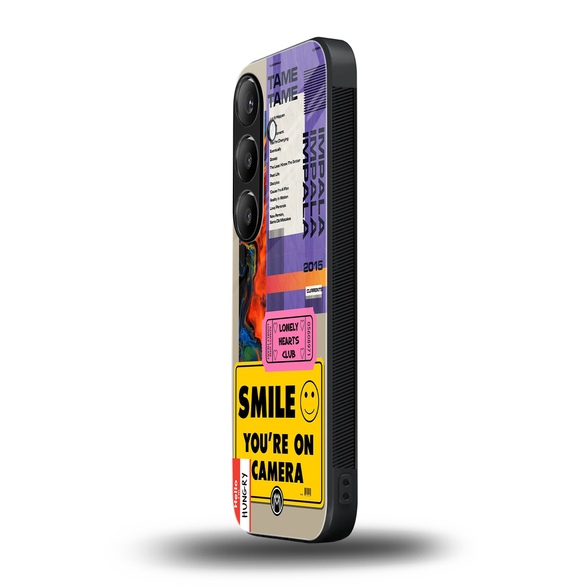 nostalgic stickers back phone cover | glass case for samsung galaxy s24 plus