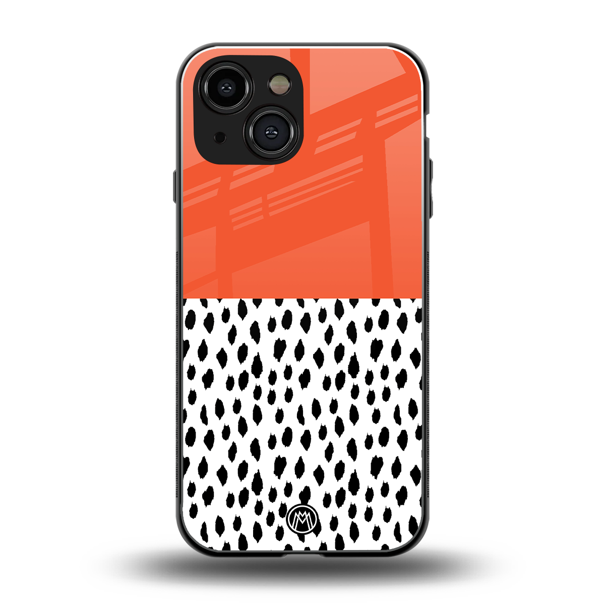 nostalgic tangerine back phone cover | glass case for iphone 13 mini