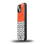nostalgic tangerine back phone cover | glass case for iphone 13 mini