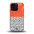 nostalgic tangerine back phone cover | glass case for iphone 13 pro